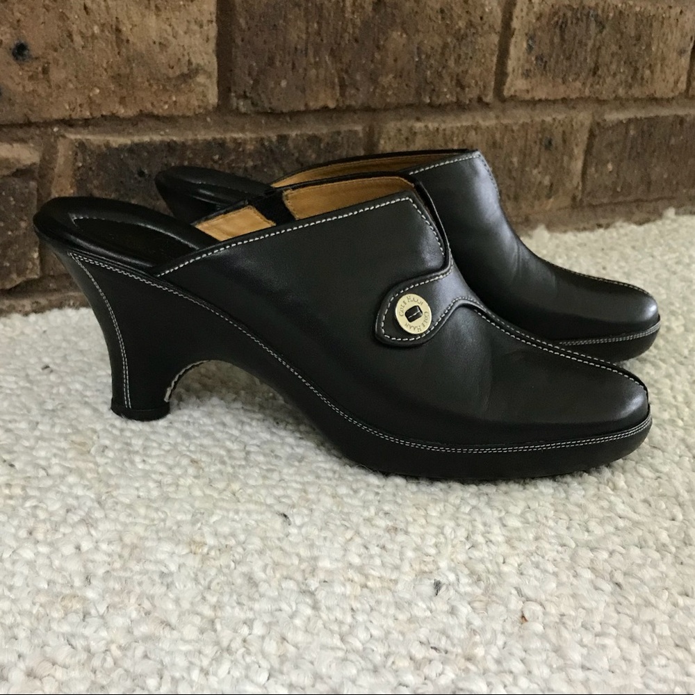 Cole Haan black mules